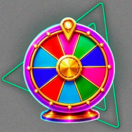 Colourful prize wheel