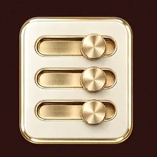 Three-knob control panel — Mate