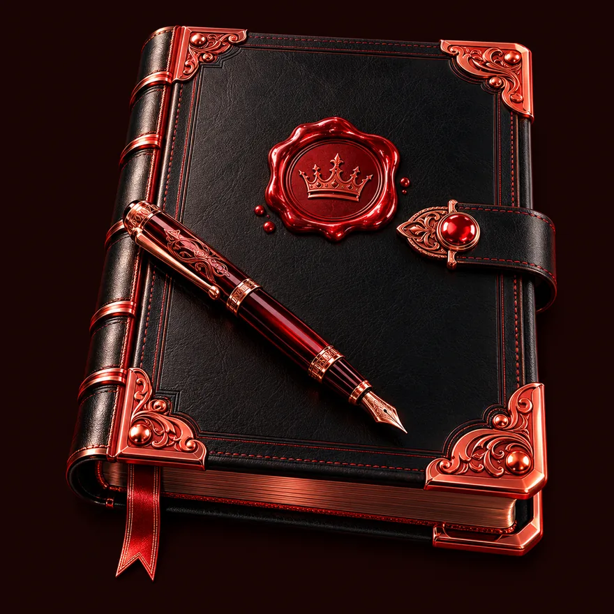 Leather casino ledger — Mate